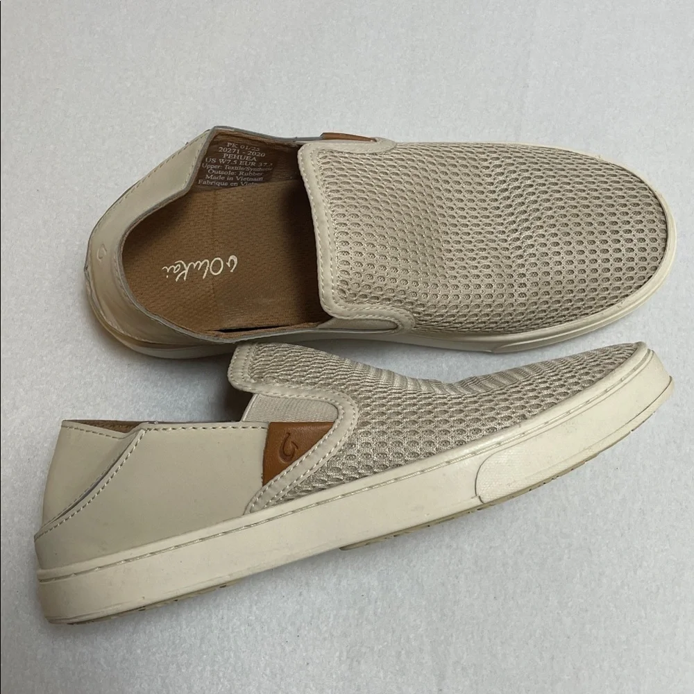Olukai Pehuea Breathable Slip-On Shoes in Tapa